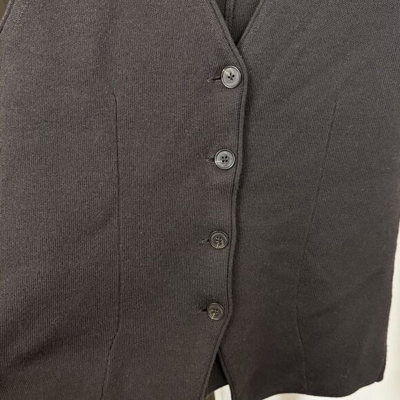 MADEWELL V-Neck Sweater Vest M Merino Wool M Molasses Brown Button Up NWT B16 - Picture 5 of 6